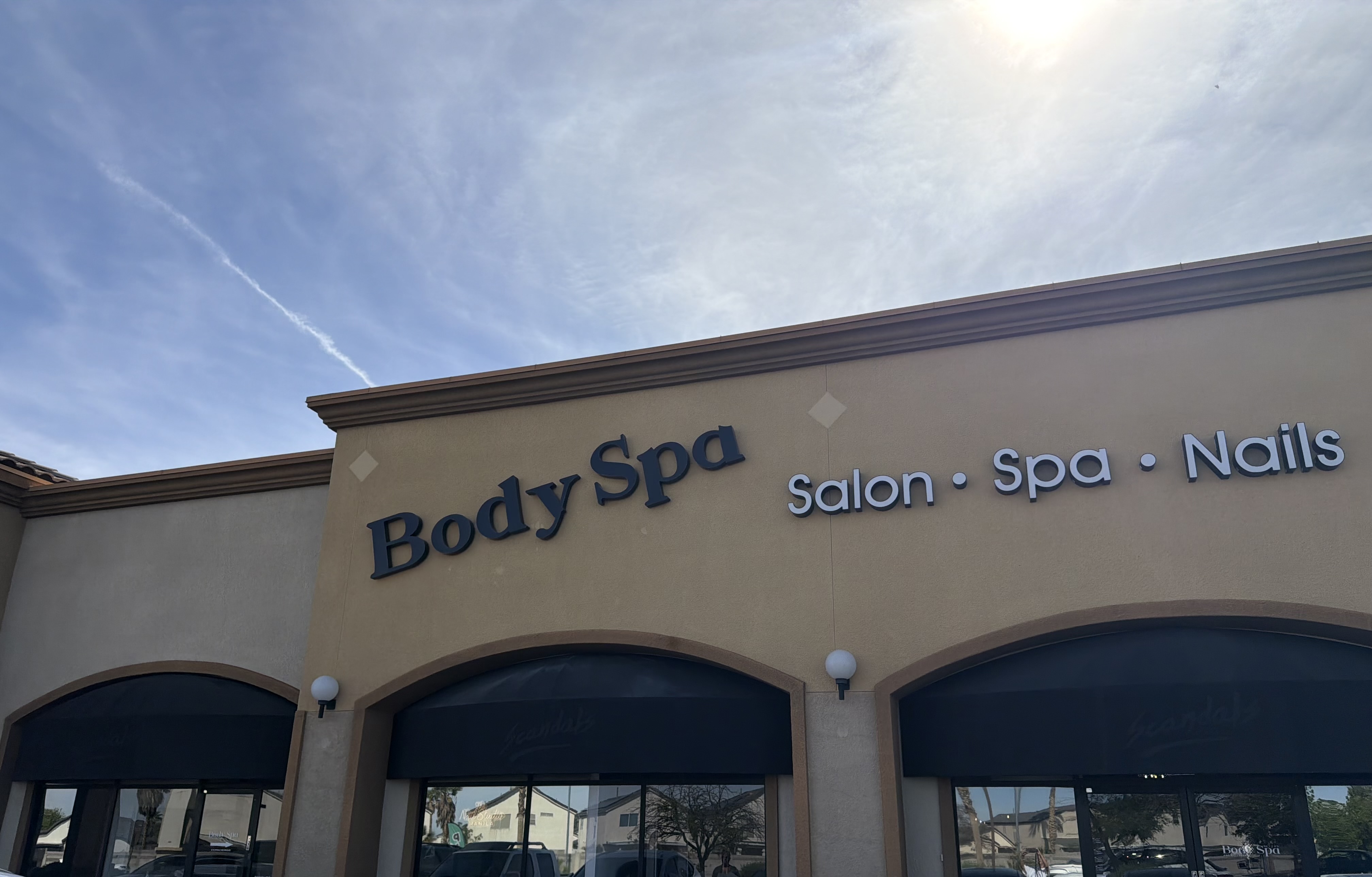 Exterior storefront at the Flamingo and Fort Apache location